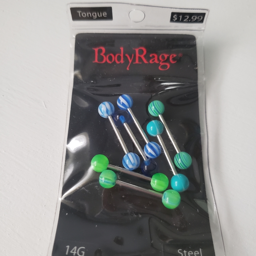 tongue piercing bars